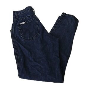 1980s/1990s ZENA Mom Jeans‎ Size 11 Dark Wash Taper Leg Zip